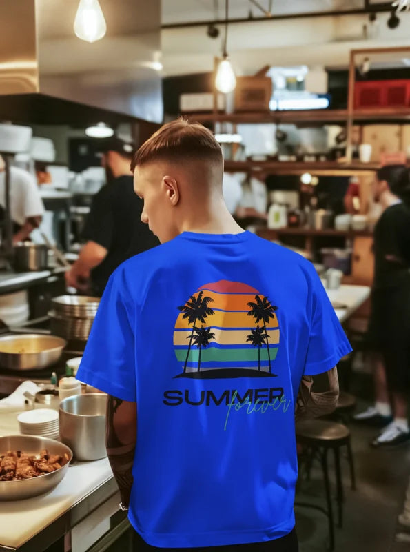 Summer Forever Graphic Printed Pure Cotton T-Shirt