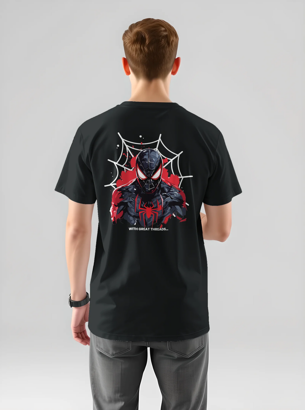 Spidermen Printed Pure Cotton T-Shirt