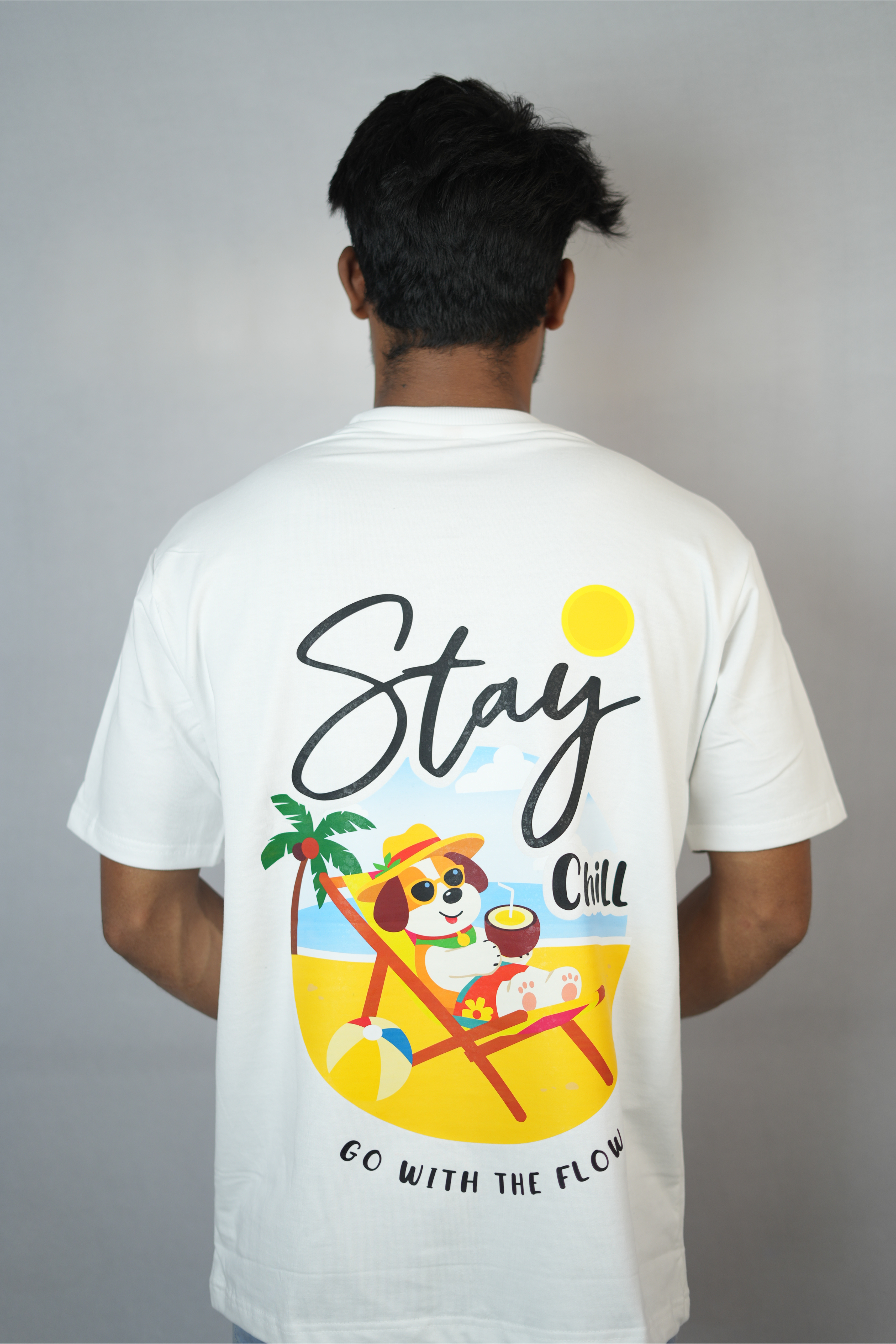 Stay Chill Printed T-shirt – Oversize Fit