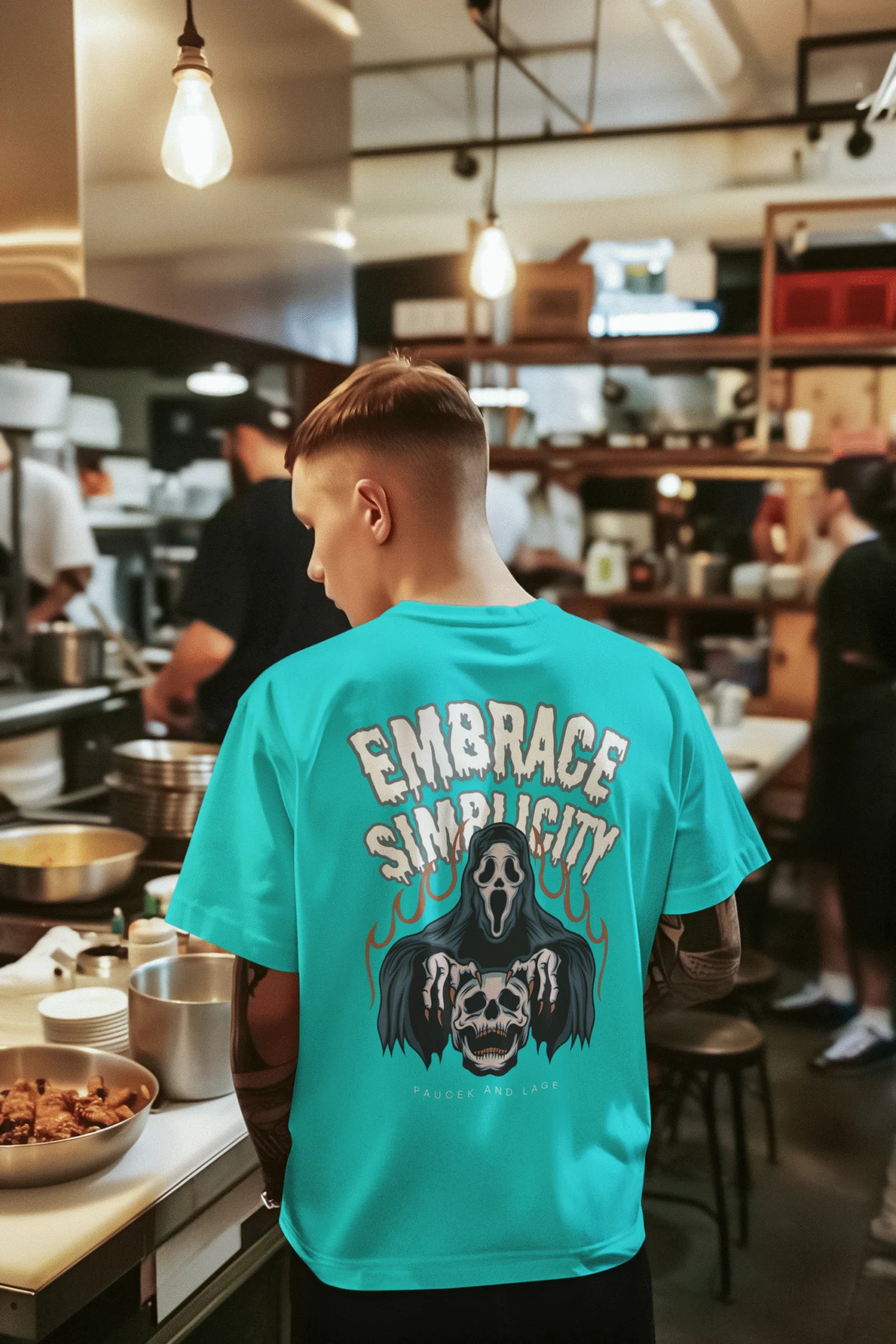 Embrace Simplicity Graphic Printed Pure Cotton T-Shirt