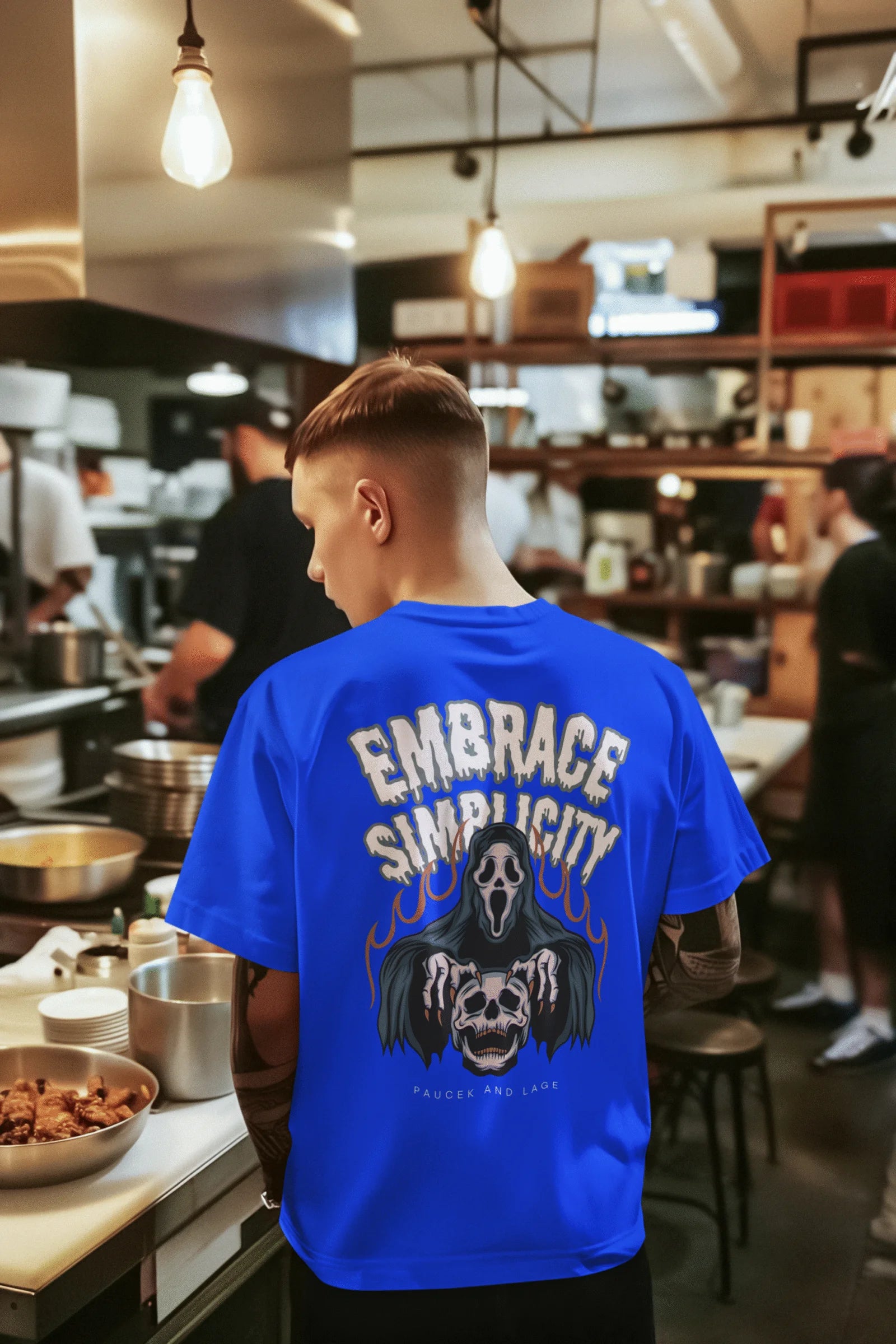 Embrace Simplicity Graphic Printed Pure Cotton T-Shirt