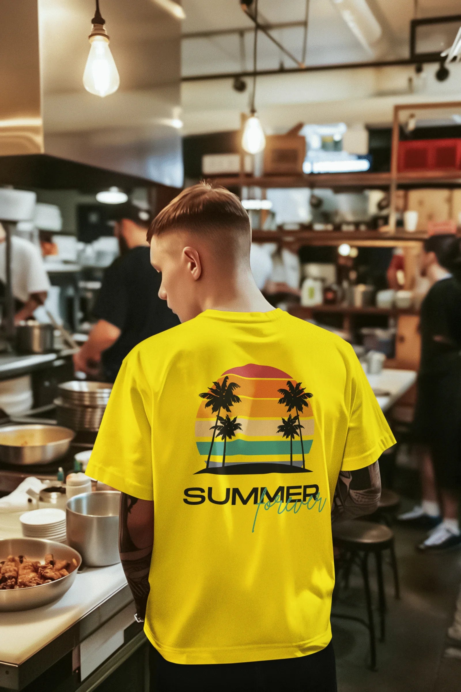 Summer Forever Graphic Printed Pure Cotton T-Shirt
