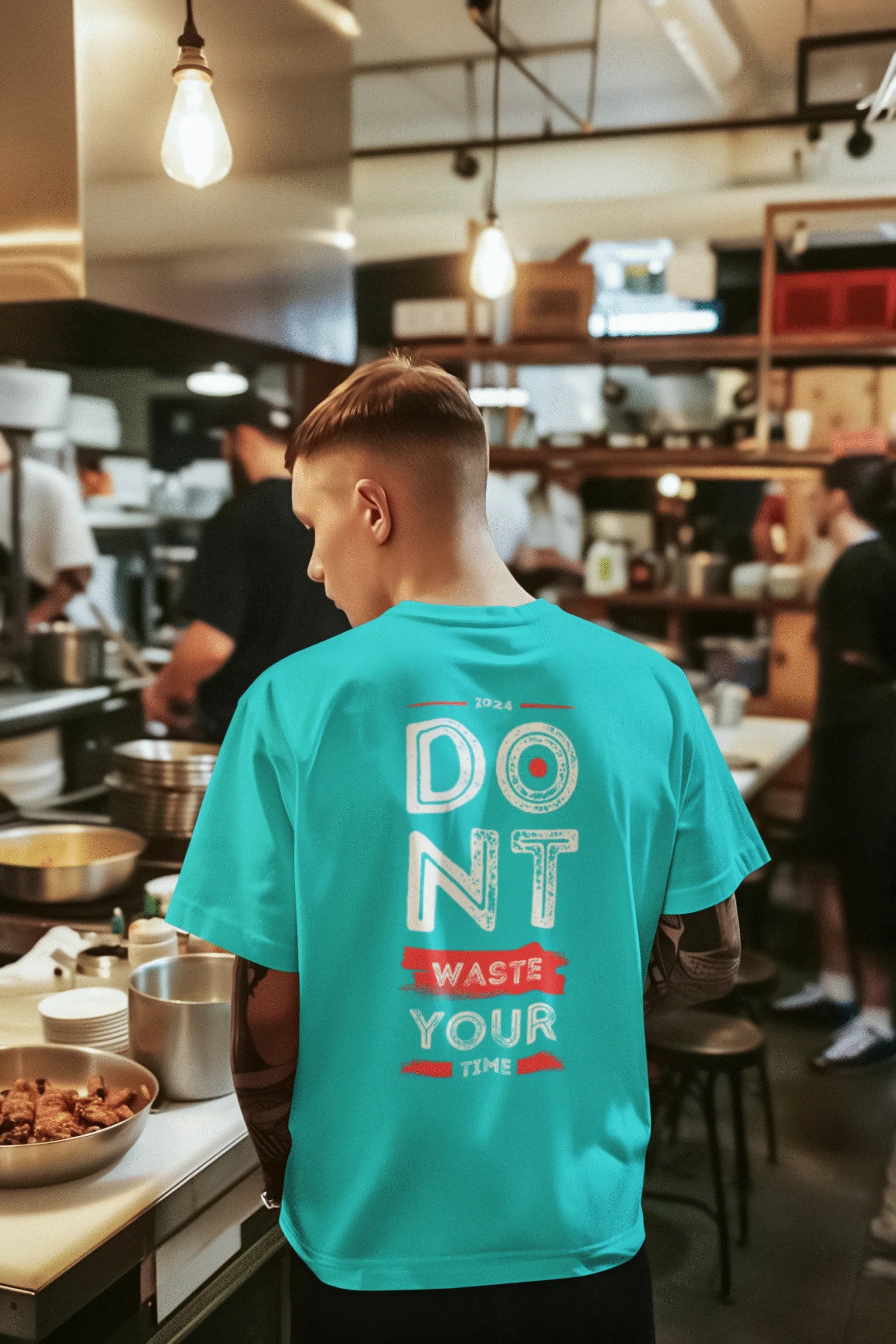 Don’t Waste Time Graphic Printed Pure Cotton T-Shirt