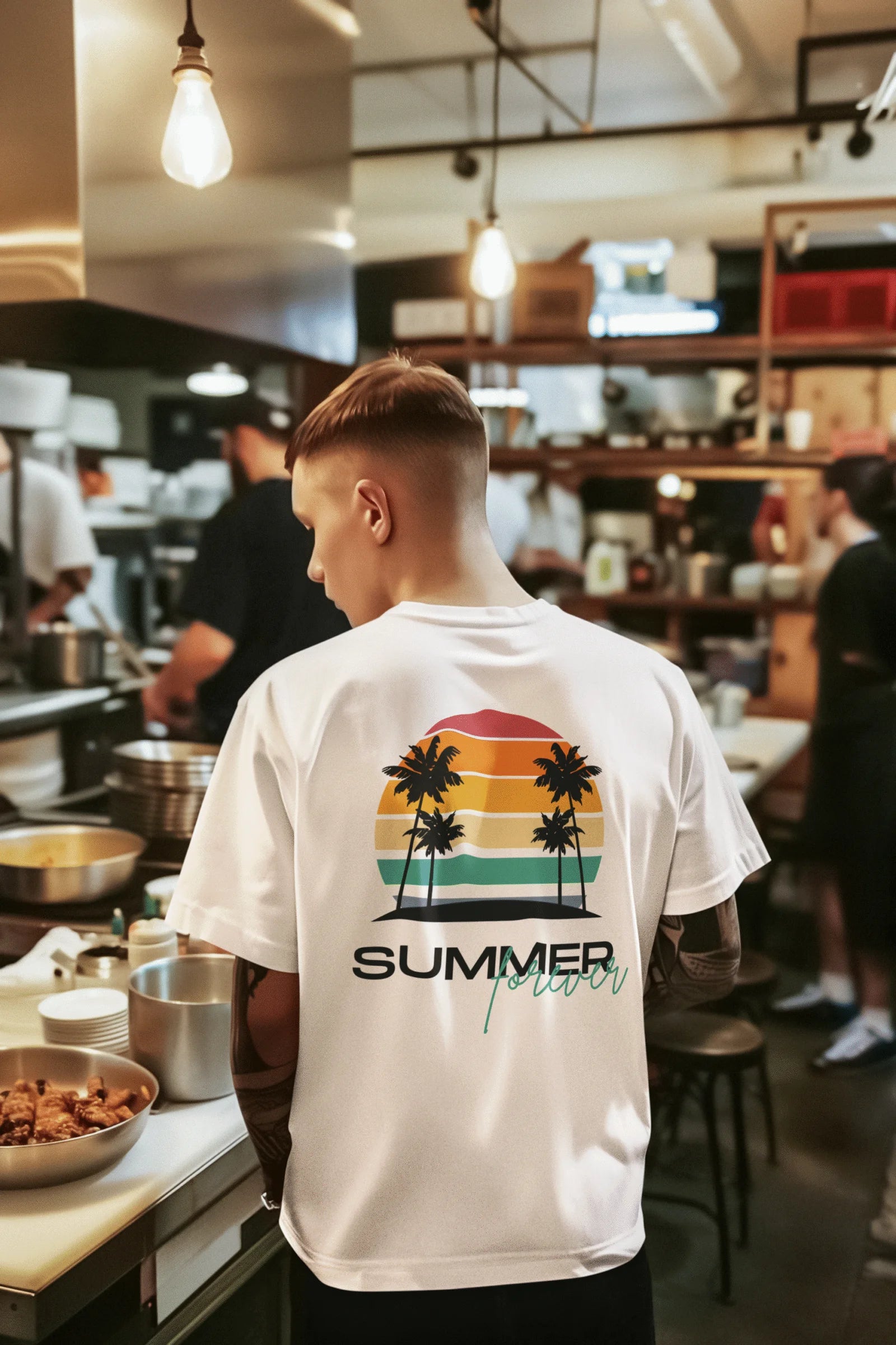 Summer Forever Graphic Printed Pure Cotton T-Shirt