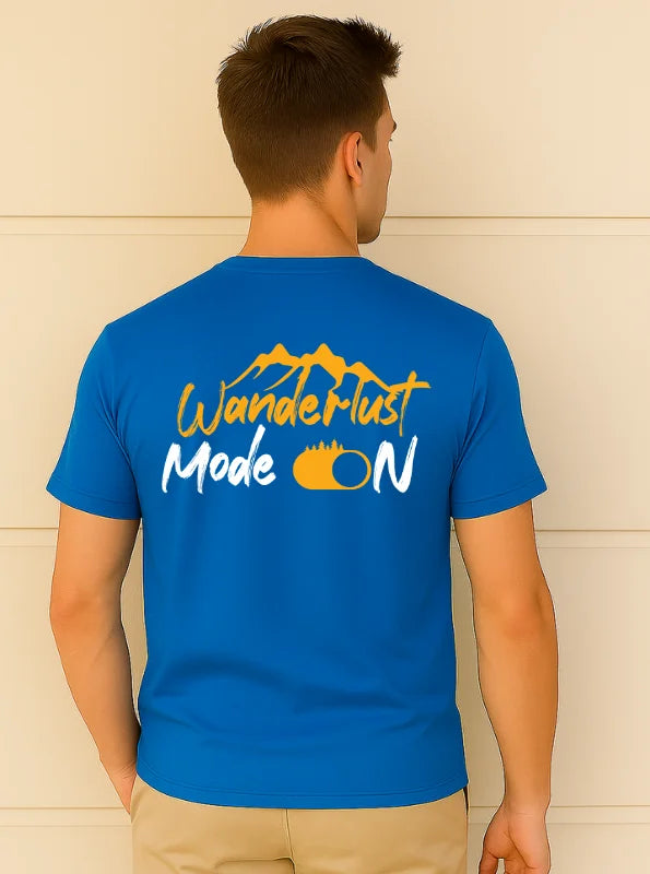 Wanderlust Mode ON – Mountain Adventure Graphic T-Shirt