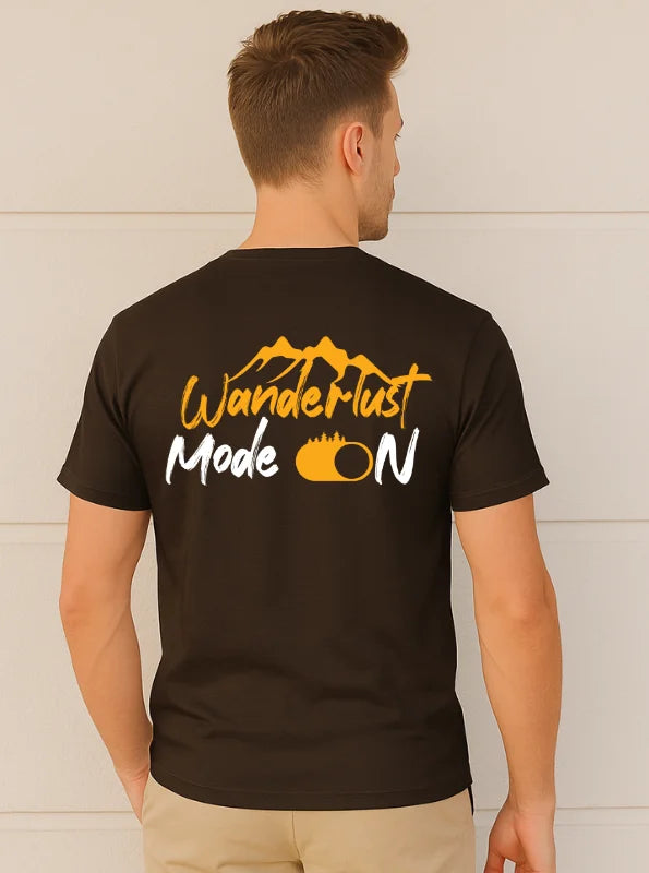 Wanderlust Mode ON – Mountain Adventure Graphic T-Shirt