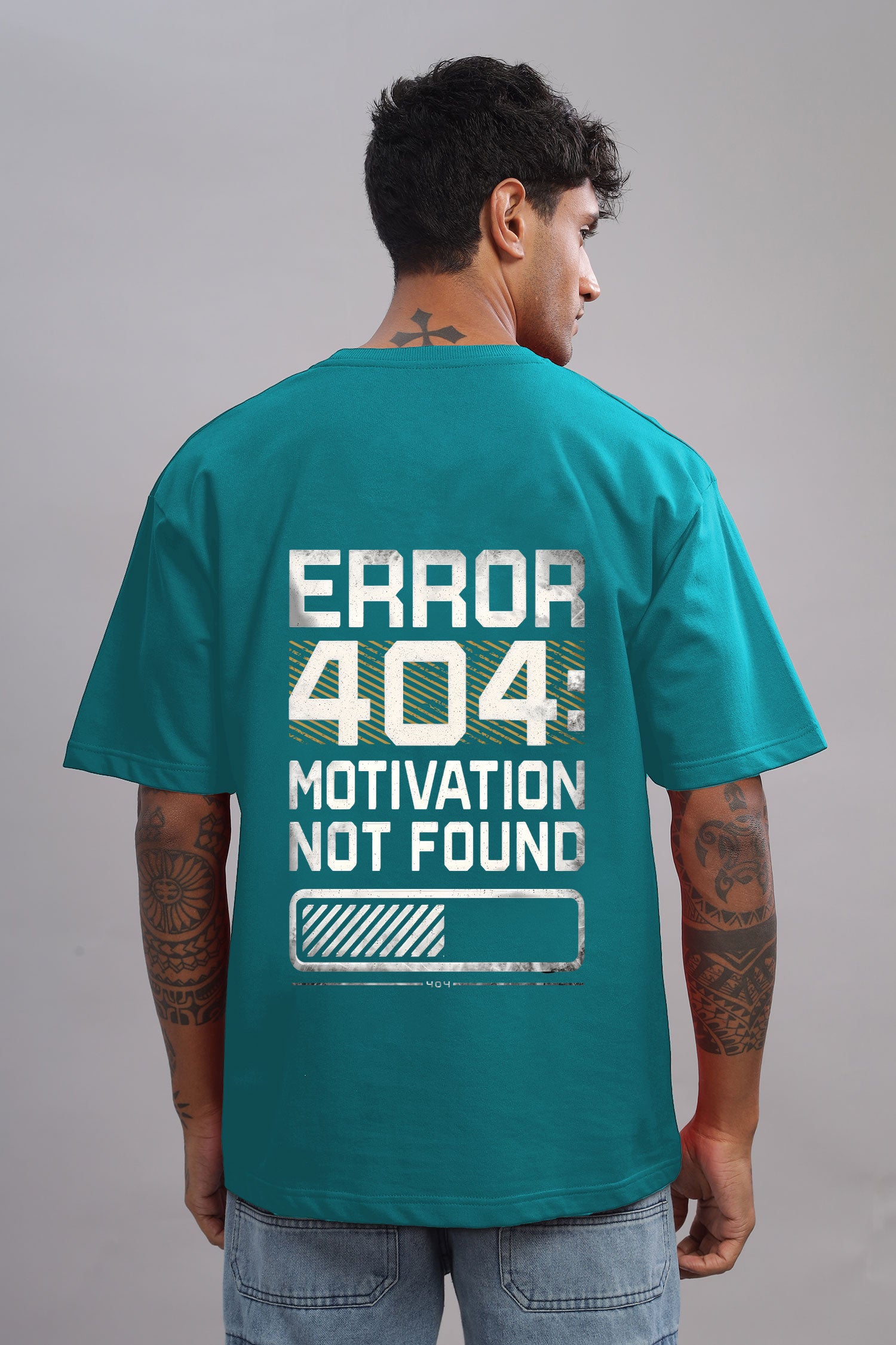 Error 404 Motivation Not Found Printed Pure Cotton T-Shirt