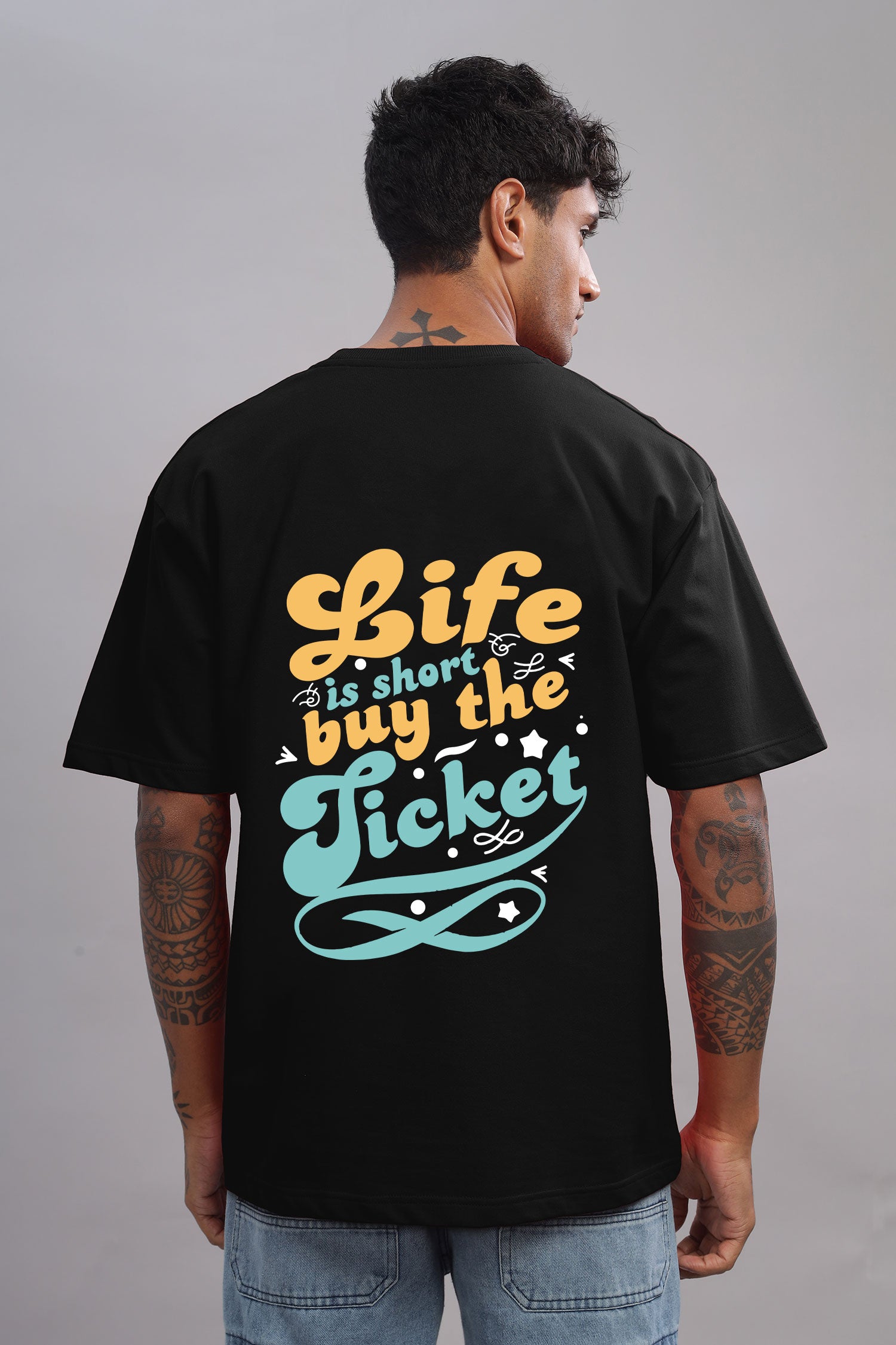 Life is Short, Buy the Ticket – Motivational Travel Pure Cotton T-Shirt