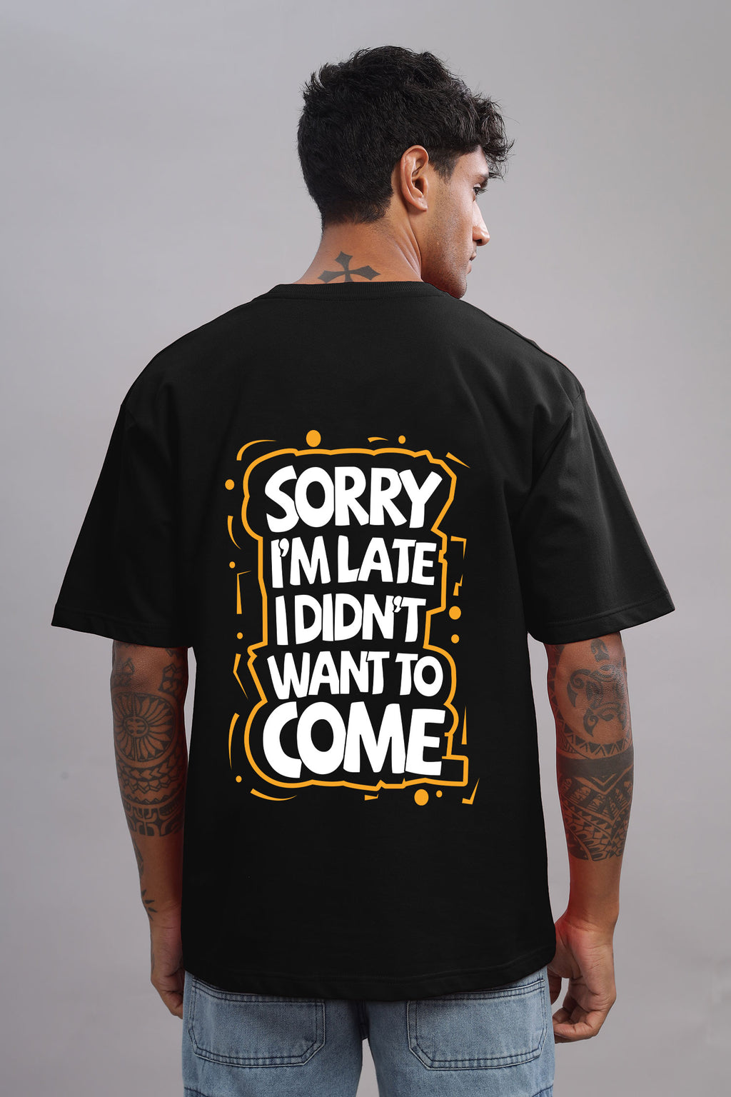 Late & Honest – Printed Pure Cotton T-Shirt