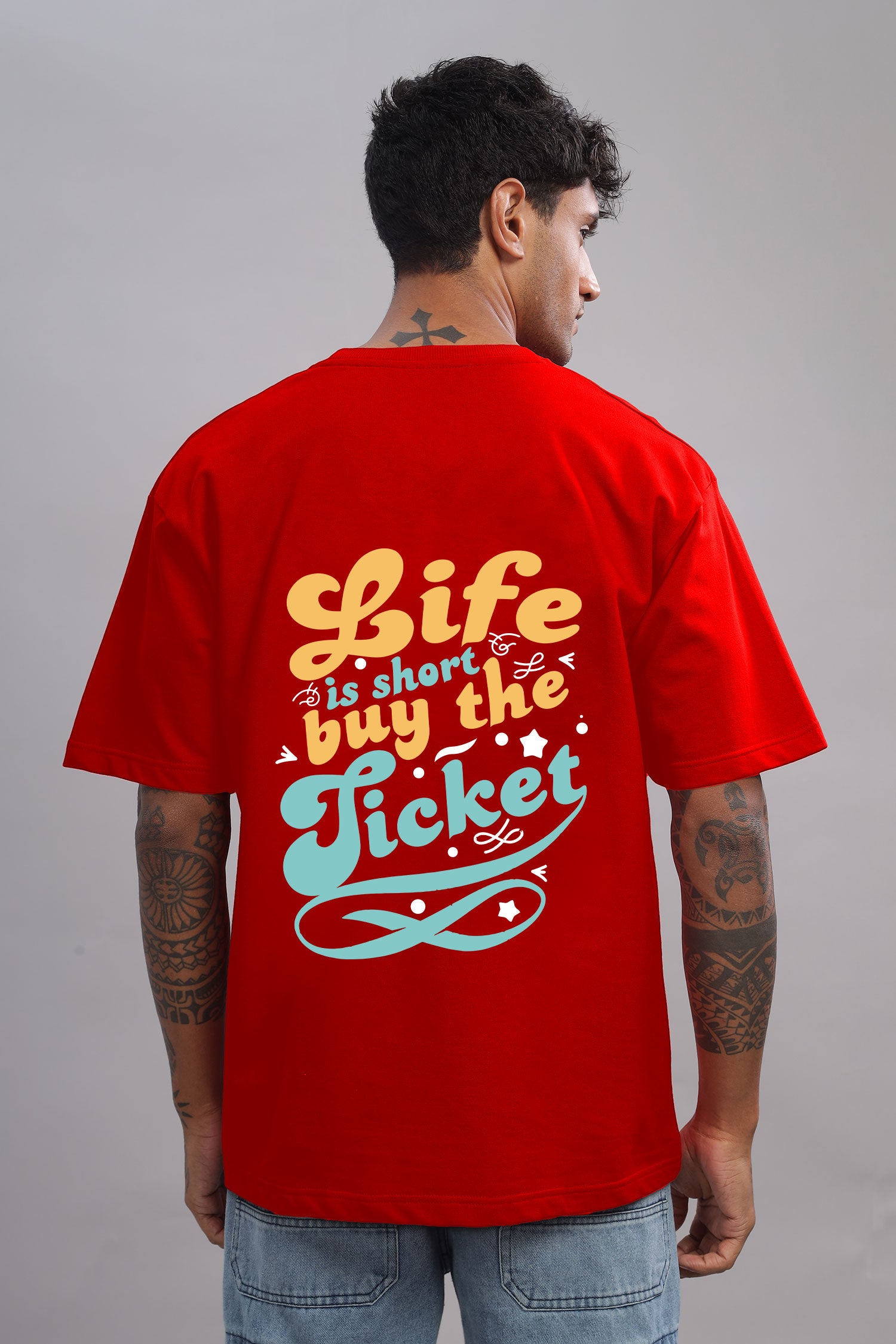 Life is Short, Buy the Ticket – Motivational Travel Pure Cotton T-Shirt