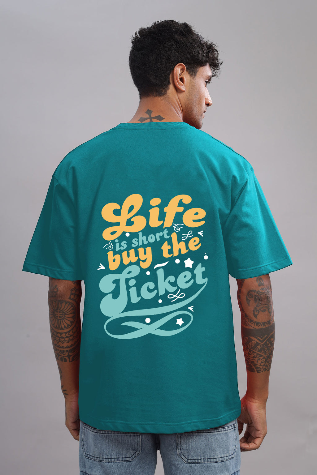 Life is Short, Buy the Ticket – Motivational Travel Pure Cotton T-Shirt