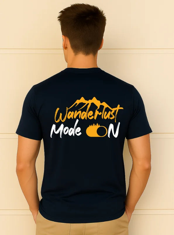 Wanderlust Mode ON – Mountain Adventure Graphic T-Shirt